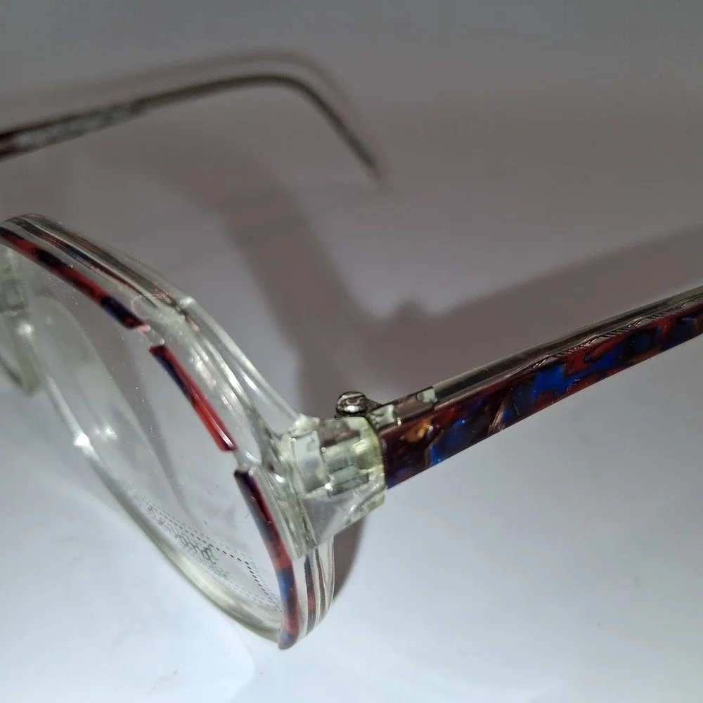 Boulevard Boutique Eyeglasses Frames 2102  52-18-135 Blue/Crystal FRAMES ONLY